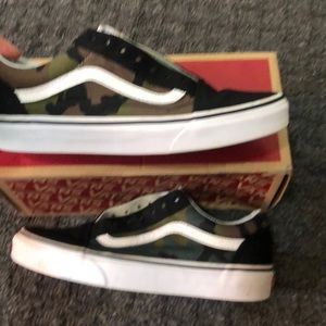 Brand new camo low top vans
